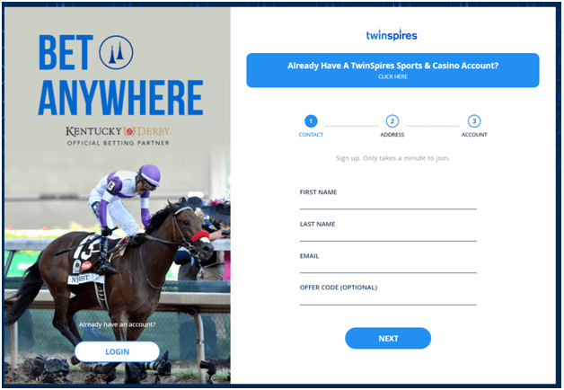 How to register at Twin Spires