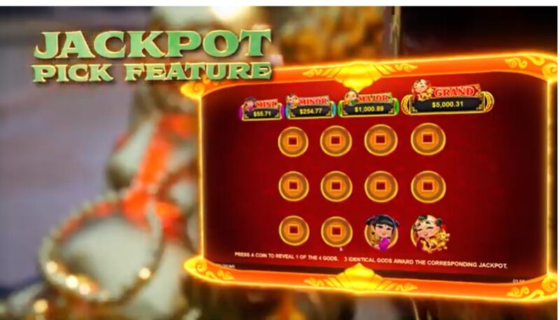 Jackpot Pick Feature in Mighty Drums