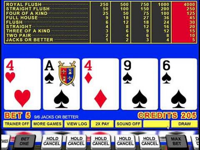 Jacks or Better Video Poker