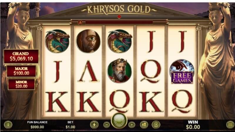 Khrysos Gold Slot Game - How to play