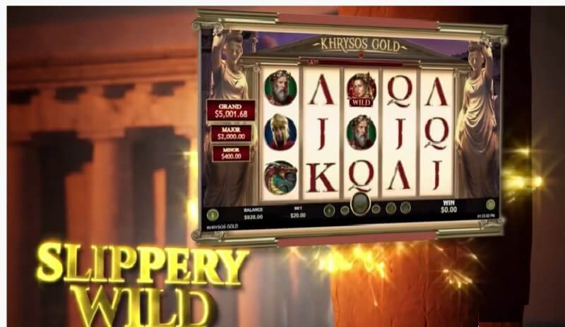 Khrysos Gold Slot Game - Slippery Wild
