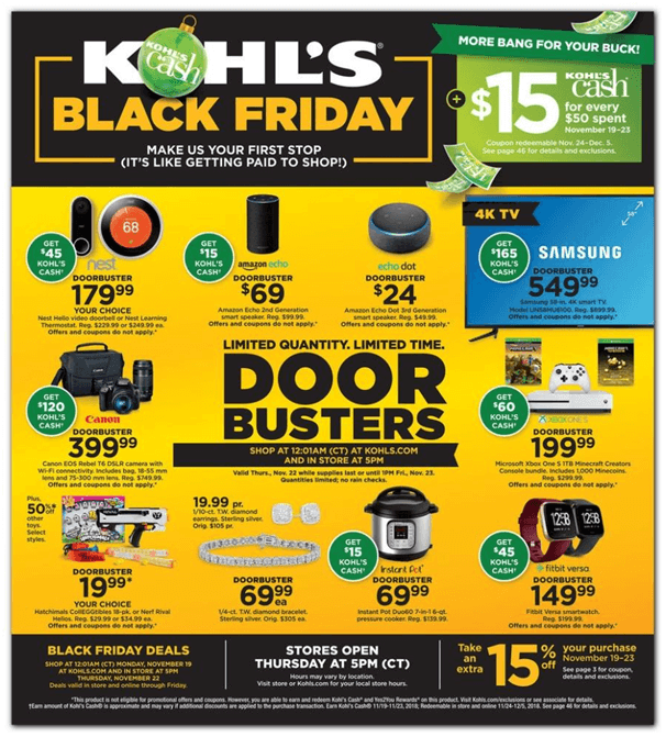 Deals at Kohl's store