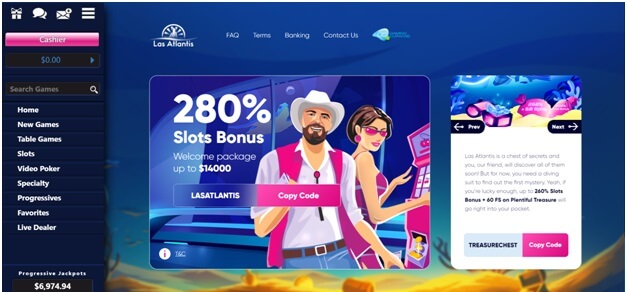 Las Atlantis casino- bonus