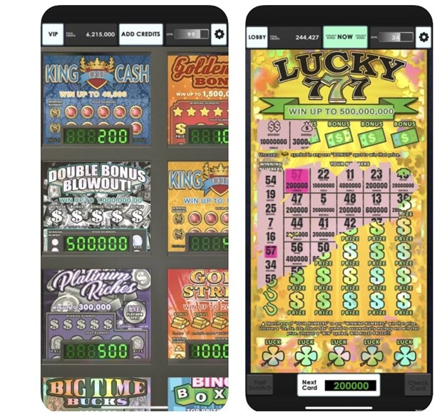 Lucky Lottery scratchers app