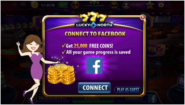 Lucky North casino connect with FB