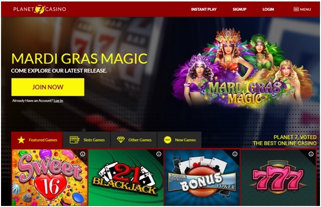 Mardi Gras Magic slot game- Planet 7