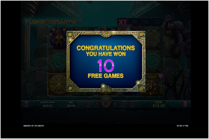 Masks of Atlantis slot - Free Games