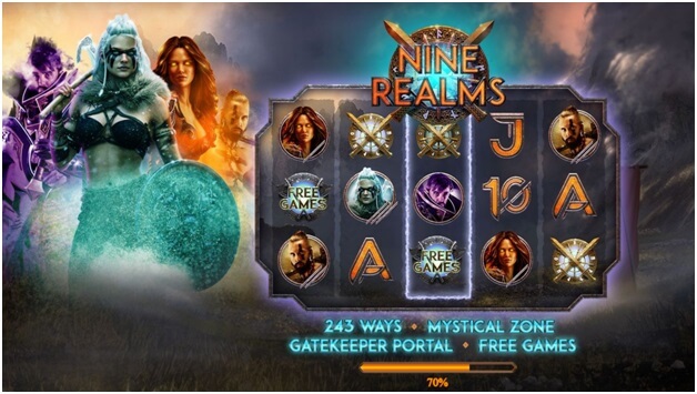 Nine Realms slot- game features