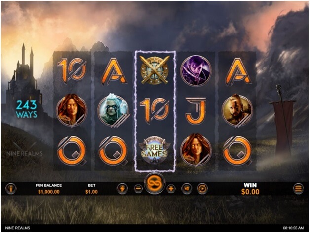 Nine Realms slot- game symbols