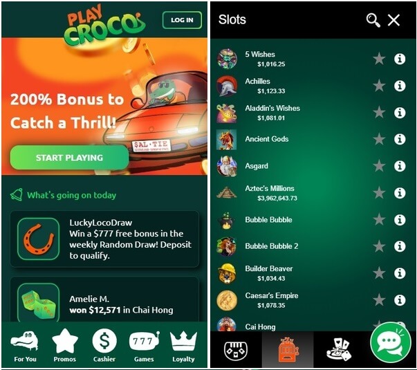 Play Croco Casino- Mobile casino