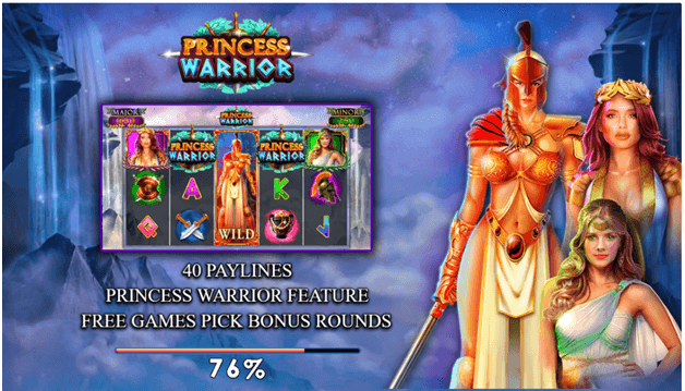 Princess Warrior slot game - How to play