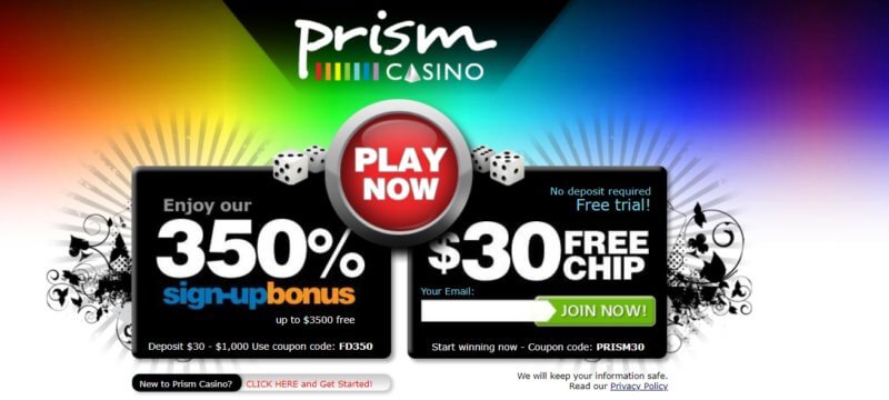 Prism casino free chip bonus