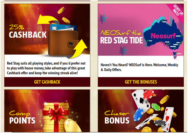 Red Stag casino cashback bonus