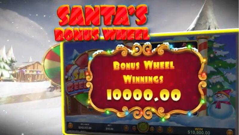 Have Fun Playing Santas Reel Wheel Slot This Christmas Santa's Bonus Wheel Winnings