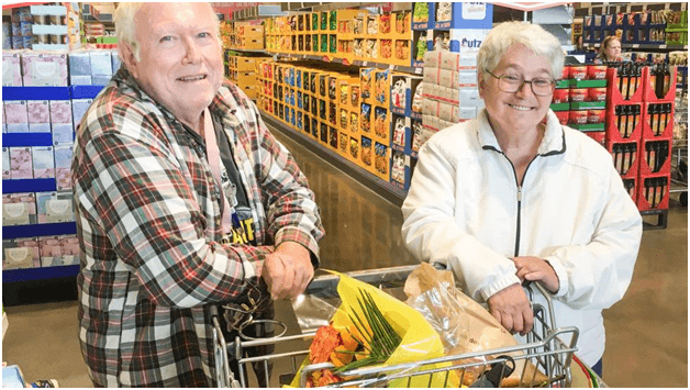 Senior citizen discount at grocery