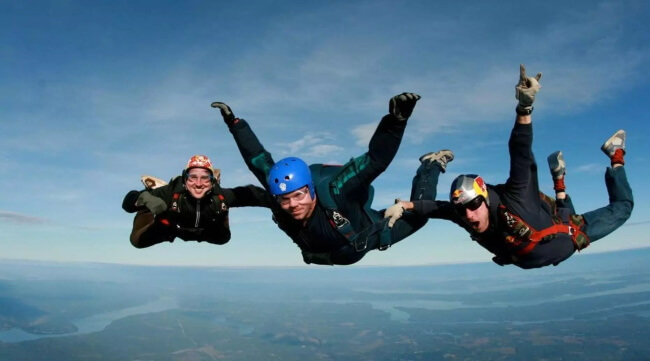 Skydive Above the Cascades