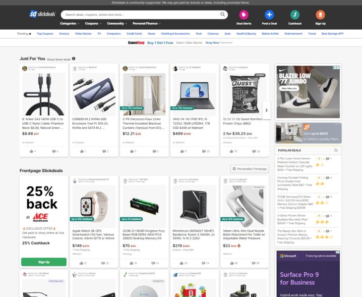 Tech Stores to Save Big on SlickDeals Hot Deals Slickdeals website