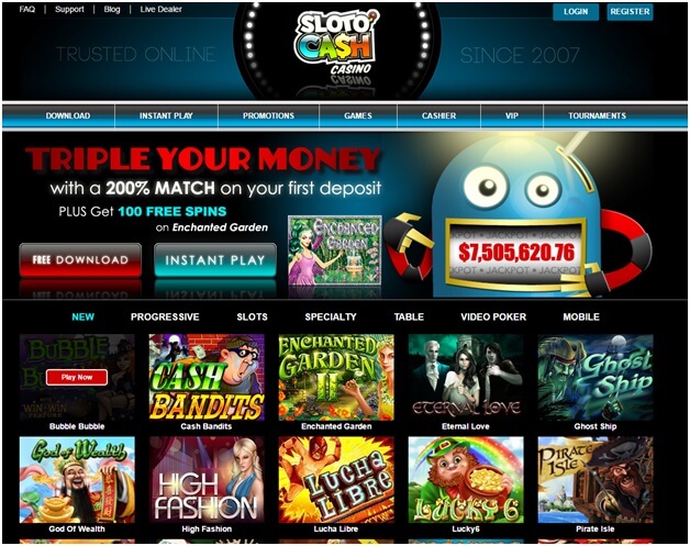 Slotocash casino games online