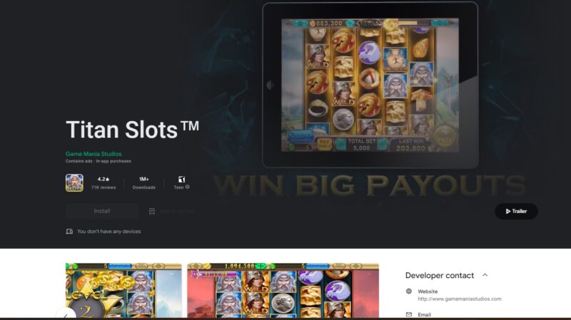 Slots Titans Way app
