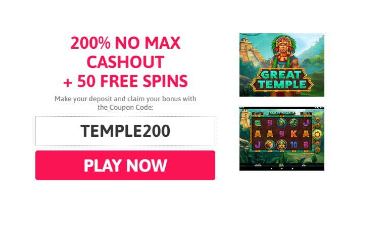 Slots of Vegas Coupon Codes for Great Temple