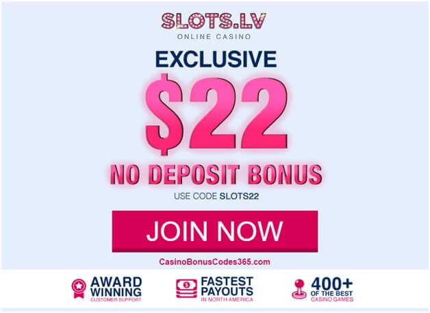 Slots.lv no deposit casino