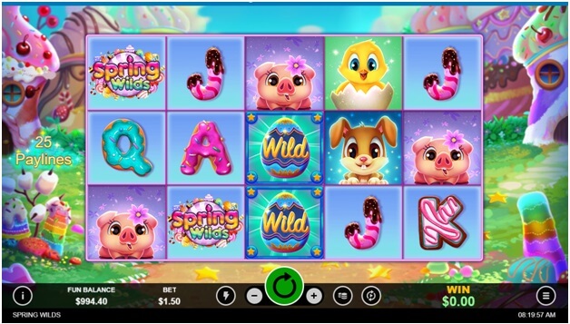 Spring WIlds- The new slot game wild symbols