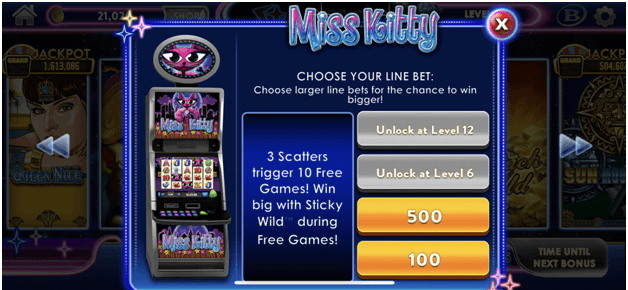 Stardust Casino Games Lobby- Miss kitty slot