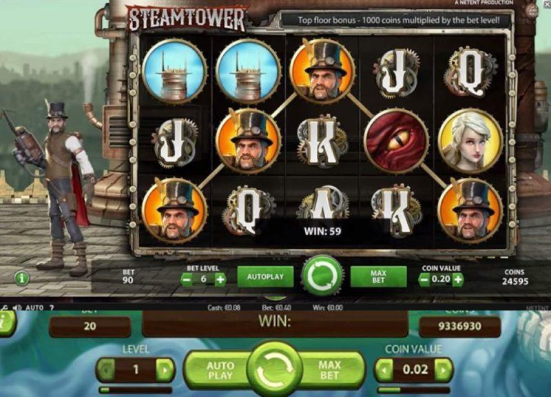 Steam Tower slots