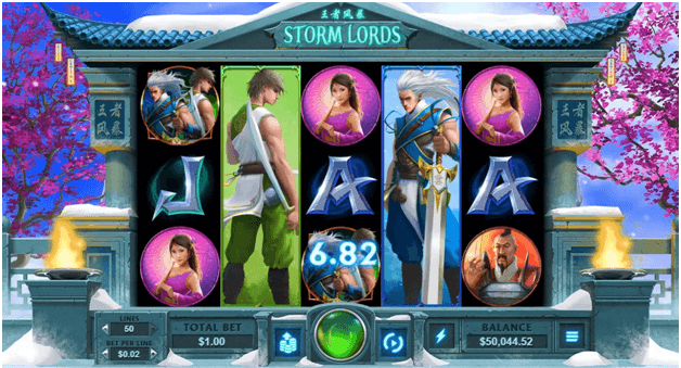 Storm Lords the new slot game symbols