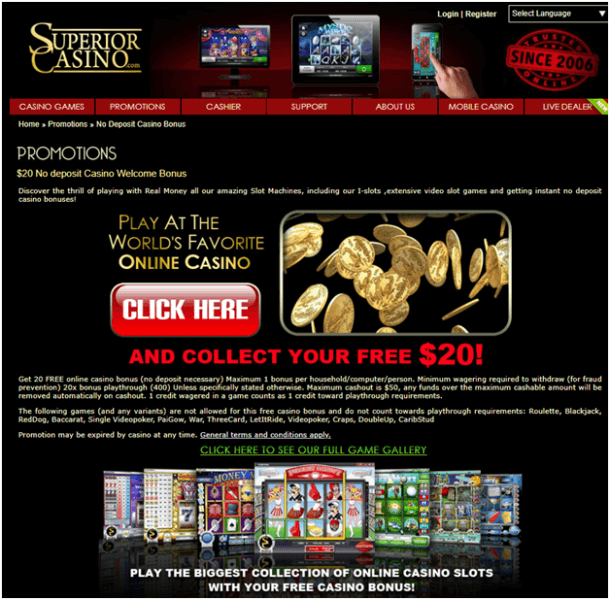 best online casino with no deposit bonus