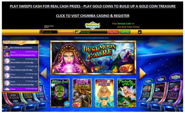 Get Free Sweeps At Chumba Casino To Play Slots Sweepstakes at Chumba Casino