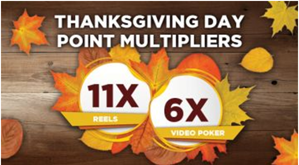 Thanksgiving Point Multipliers at various casinos