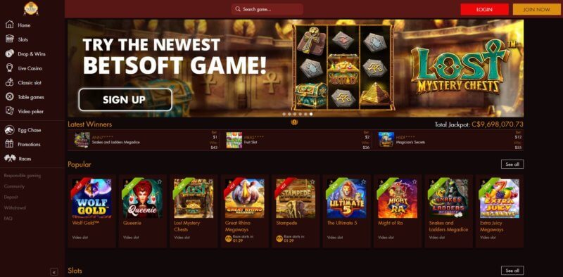 Thebes Casino promo