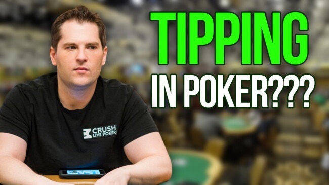 Tipping the dealers in poker games