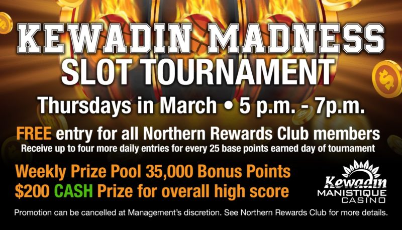 Tournaments at Kewadin casino