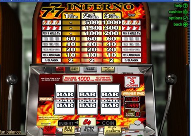 Triple 7 Inferno slots