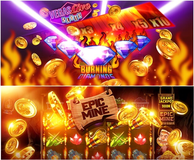 VIP bonus in Vegas live slots game app