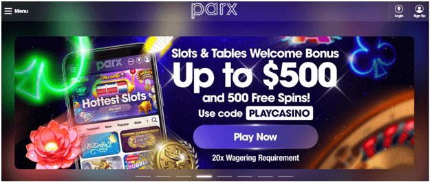 Welcome bonus at Parx Casino for real money slots