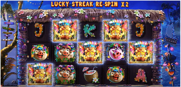 Wild Hog Luau slot symbols