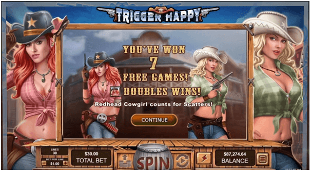 Wins at Trigger Happy Slot