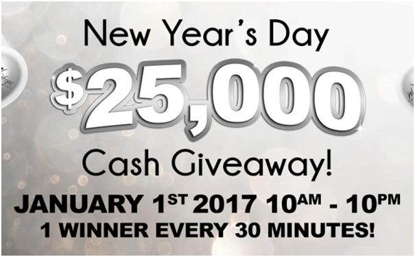 $25000 Cash Give Away at WinnaVegas Casino