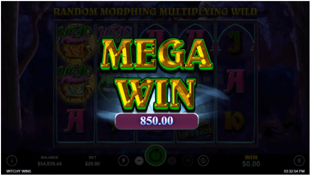 Witchy wins slot features- Mega wins