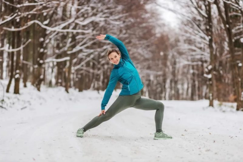 Yoga in winter