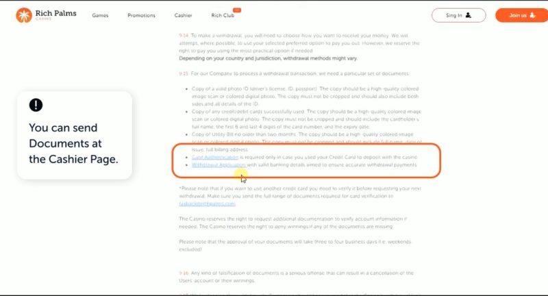 How To Verify Your Online Casino Account In US? You can send the documents at the cashier page