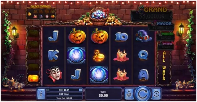 symbols of halloween treasures slot