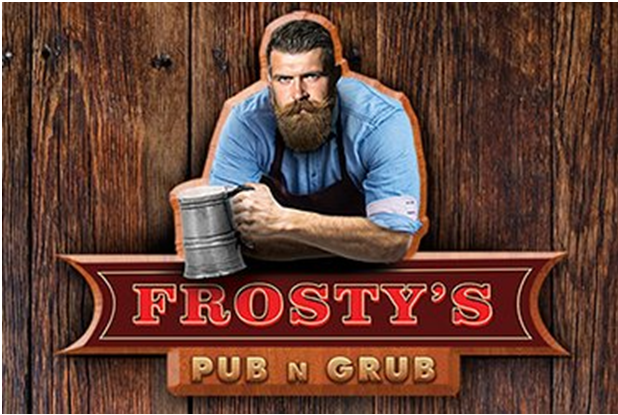 Frosty pub at Christmas casino