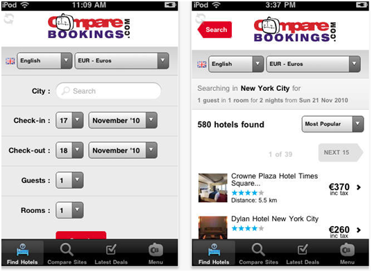 Compare Booking App