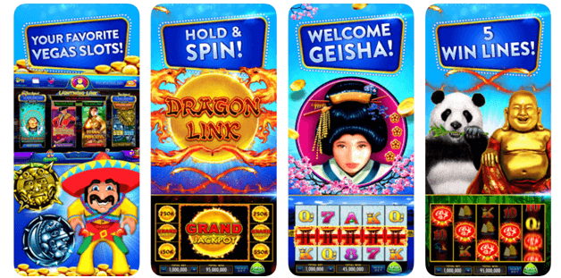 Slot machines at Heart of Vegas