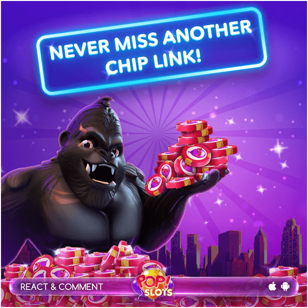 how to get free chips pop slots